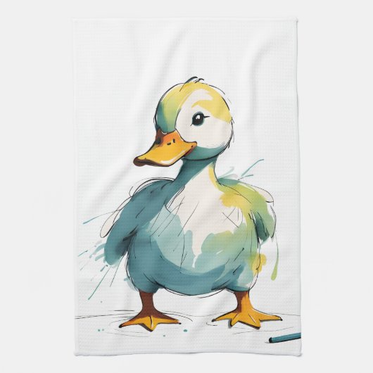 Ente Geschirrtuch (Vertikal)