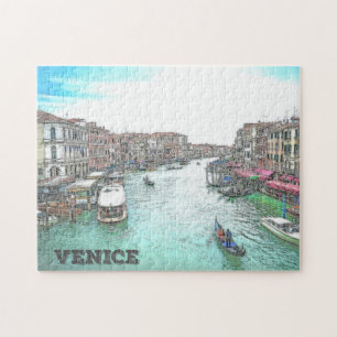 Ente Gondola Venice Italien Gondola Boat Canal Ges Puzzle