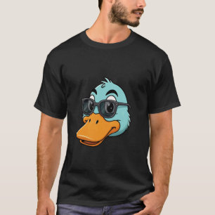Ente Haustier Lustiger Bauernhof Tier Coole Sonnen T-Shirt