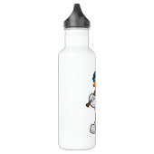 Ente im Baseball mit Baseballschläger und Helm Edelstahlflasche (Links)