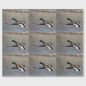 Ente im Flug Geschenkpapier (Flach)