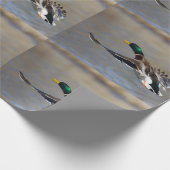 Ente im Flug Geschenkpapier (Ecke)