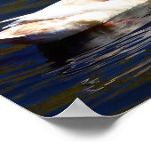 Ente im Wasser Poster (Ecke)