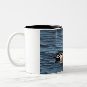 Ente im Wasser Zweifarbige Tasse