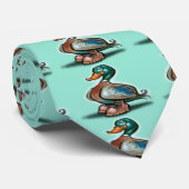 Ente in Arbeitsstiefeln Krawatte (Gerollt)