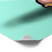 Ente in Arbeitsstiefeln Poster (Ecke)