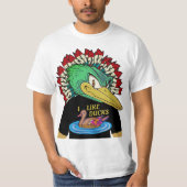 Ente in einem Duck-T - Shirt (Vorderseite)