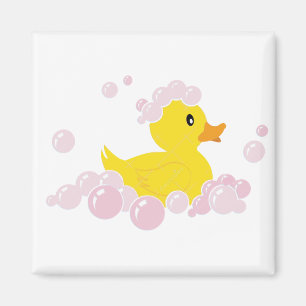 Ente in rosa Blasen Magnet