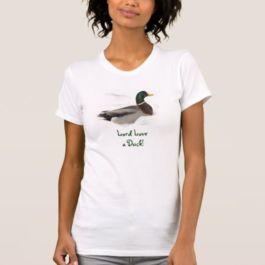 Ente in Snow T-Shirt (Vorderseite)
