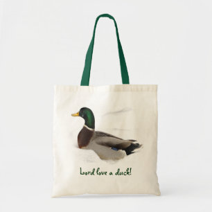 Ente in Snow Tragetasche
