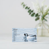 Ente in Wasser Visitenkarte (Stehend Vorderseite)