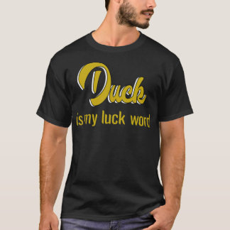 Ente ist mein Glück schwarze Labrador Haustiere T-Shirt