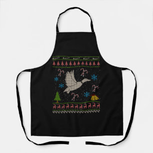Ente Jagd Weihnachten Ugly Sweater Duck Hunter Schürze