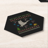 Ente Jagd Weihnachten Ugly Sweater Duck Hunter Untersetzer (angewinkelt)