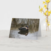 Ente Karte (Gelbe Blume)