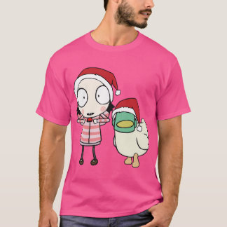 Ente Kleiner Freund Süßes Mädchen Cartoon Ihre Vin T-Shirt