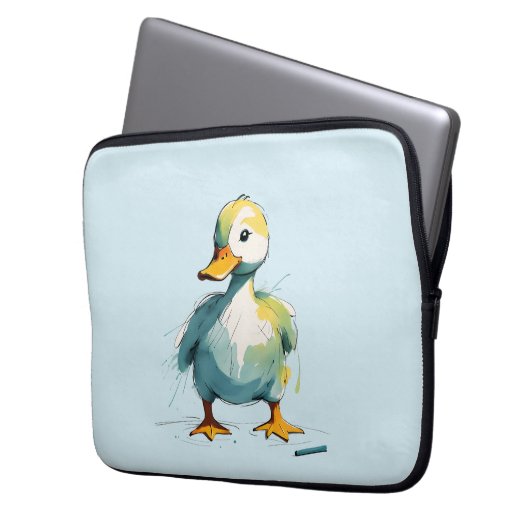 Ente Laptopschutzhülle (Vorderseite Links)