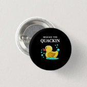 Ente - lasst das Quackin los Button (Vorne & Hinten)
