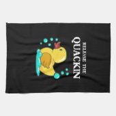 Ente - lasst das Quackin los Geschirrtuch (Horizontal)