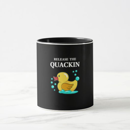 Ente - lasst das Quackin los Tasse (Zentrum)