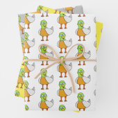 Ente mit Brille Geschenkpapier Set (Beispiel)