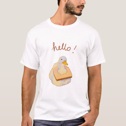 Ente mit Brot T-Shirt (Vorderseite)