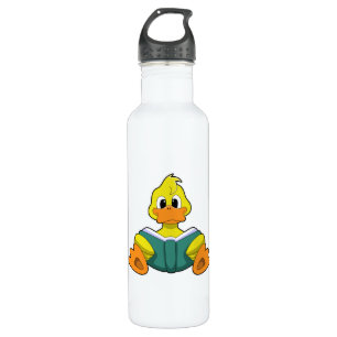 Ente mit Buch Edelstahlflasche