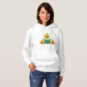 Ente mit Buch Hoodie (Vorne ganz)