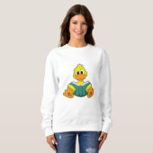 Ente mit Buch Sweatshirt (Vorne ganz)