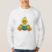 Ente mit Buch T-Shirt (Vorderseite)