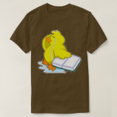 Ente mit Buch T-Shirt (Design vorne)