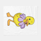 Ente mit Daisy Fleecedecke (Vorderseite (Horizontal))
