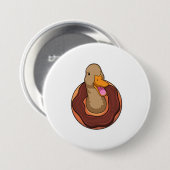 Ente mit Donut Button (Vorne & Hinten)