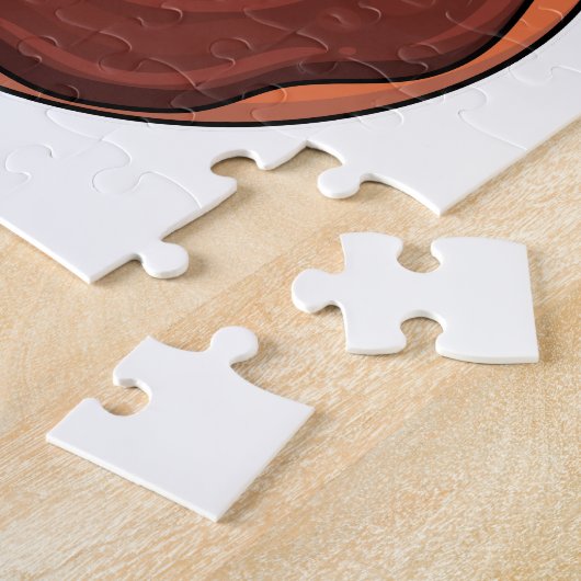 Ente mit Donut Puzzle (Seite)