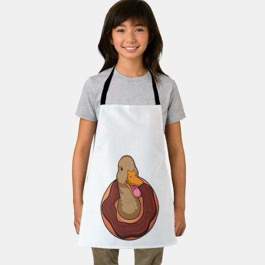 Ente mit Donut Schürze (Insitu)