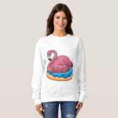 Ente mit Donut Sweatshirt (Vorne ganz)