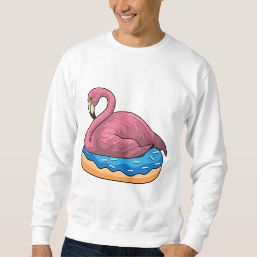 Ente mit Donut Sweatshirt (Vorderseite)