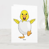 Ente mit Ei Karte (Rückseite)