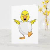 Ente mit Ei Karte (Gelbe Blume)