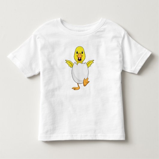 Ente mit Ei Kleinkind T-shirt (Vorderseite)
