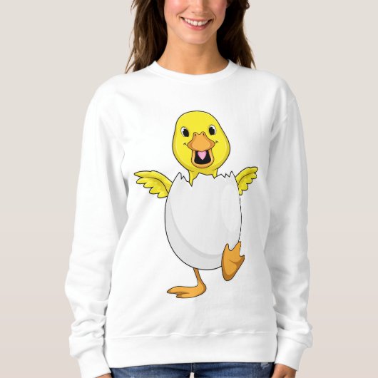 Ente mit Ei Sweatshirt (Vorderseite)