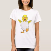Ente mit Ei T-Shirt (Vorderseite)