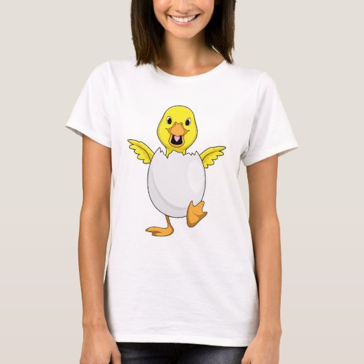 Ente mit Ei T-Shirt (Vorderseite)