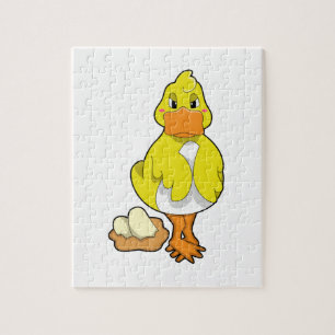 Ente mit Eiern Puzzle