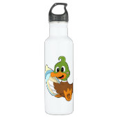 Ente mit Flasche Milch Edelstahlflasche (Vorderseite)