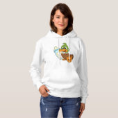 Ente mit Flasche Milch Hoodie (Vorne ganz)