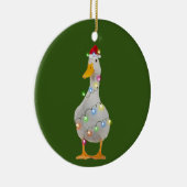 Ente mit Hat Lights Weihnachten Keramik Ornament (Rechts)