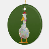 Ente mit Hat Lights Weihnachten Keramik Ornament (Links)