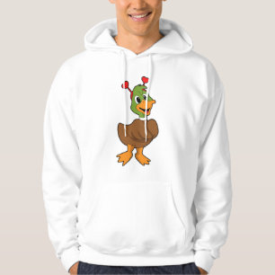 Ente mit Heart-Headband Hoodie