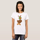 Ente mit Heart-Headband T-Shirt (Vorne ganz)